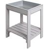 roba Tavolo da Gioco per Bambini con Acqua e Sabbia - Resistente alla Fango e Intemperie - Tavolo da Spiaggia per Esterno / Giardino - Legno Massello - Grigio