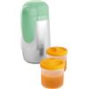 Chicco Artsana Chicco Portapappa Termico In Acciaio Inossidabile Con Due Contenitori da 250 ml, Contenitore Per Alimenti E Bevande, Thermos portapappa neonati, Mantiene la temperatura fino a 5 ore, ‎Verde