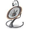 Maxi-Cosi Cassia Sdraietta Neonati Elettrica per Bambini, 0-6 mesi, max 9 kg, Altalena Neonato Girevole 360°, Reclinabile, Rilevamento Automatico Movimento, 5 Velocità, 12 Melodie, Essential Graphite