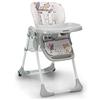 Foppapedretti Seggiolone Meeting, bambini da 6 mesi a 3 anni (fino a 15 Kg), Seduta/Poggiapiedi/Schienale Regolabili, Cesto Porta Oggetti, Stabile e Confortevole, con Imbottitura Lavabile, Baby Tiger