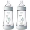 Chicco PERFECT 5, Doppio Biberon Anticolica da 240 ml, Biberon Flusso Medio da 2 Mesi + con Tettarella in Morbido Silicone, Biberon simil seno materno, Biberon anticolica per allattamento misto
