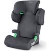 Babify FlexiFit Premium - Seggiolino per Auto con Isofix, Gruppo 2/3 (15-36 kg, 100-150 cm), ECE R129, Poggiatesta con 11 Posizioni, Schienale Reclinabile, Design Pieghevole, Grigio