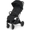 Foppapedretti Passeggino Compatto Olimpic, per bambini 0-22 Kg (0-4 anni), Chiusura ad 1 mano, Self-Standing, Ruote Ammortizzate, Tessuto UPF50+, Cerniere Resistenti Acqua, Trasportabile, Nero