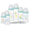DODIE Kit Naissance - 6 biberon anticolico tettarelle piatte (2 x 150 mL; 2 x 270 mL; 2 x 330 mL), 1 ciuccio anatomico 0-2 mesi, 1 spillo - senza BPA - verde