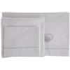 Foppapedretti Completo Lenzuolino Lovely, 100% cotone, Composto da lenzuolo ricamato (120x80 cm), lenzuolino inferiore ad angoli (120x65 cm) e federa (60x40 cm), Bianco