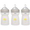 Chicco Natural Feeling Tripacco Biberon Anticolica 6 Mesi + da 330 ml, Biberon con Tettarella in Silicone Morbida e Flessibile, Adatto per Allattamento Misto, Flusso Veloce, Colore Neutro