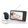 Twistshake Baby Monitor con Fotocamera e Audio - Schermo Full HD 1080p da 5,5 Pollici | Comunicazione Audio Bidirezionale - Monitoraggio Temperatura Ambiente - VOX - Visione Notturna