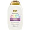OGX Balsamo Damage Remedy + Coconut Miracle Oil, Balsamo capelli crespi idratante con Olio di Cocco, Trattamento districante capelli secchi, danneggiati o crespi con effetto districante, 385 ml