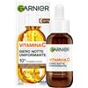 Garnier Siero Notte Vitamina C Uniformante, Per Pelli Spente, Effetto Rigenerante, Pelle Morbida e Luminosa, con 10% di Vitamina C Pura, 30ml