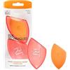 REAL TECHNIQUES Miracle Complexion Makeup Sponge per fondotinta a copertura totale con custodia da viaggio (confezione e colore possono variare)