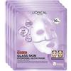 L'Oreal Paris L'Oréal Paris Revitalift Glass Skin Maschera in Idrogel Viso, 4pz