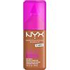 NYX Professional Makeup Fondotinta Soft Matte, Coprenza Modulabile, Tenuta Fino a 24H, Formula Arricchita con Acido Ialuronico, Guaranà e Vitamina C, Make Em Wonder Foundation, Maple, 30 ml