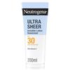 Neutrogena Ultra Sheer Lozione Invisibile Crema Solare SPF 30, 200 ml