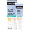 Neutrogena Ultra Sheer Oil Control Fluido Crema Solare Viso SPF 50, 50 ml