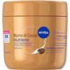 NIVEA Crema Corpo Burro di Cacao Nutriente 400 ml, Crema idratante corpo 72h, Con 3x Acido Ialuronico Puro e Burro di Cacao, Body lotion dalla texture ricca, Assorbimento rapido, Per pelle secca