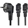 StarTech Cavo Alimentazione PC a Y 2m, 10A 250V, 18AWG (PXT101YEU2M)
