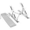 Amazon Basics Supporto Pieghevole per Laptop, Regolabile in 6 Angolazioni, Design Portatile Leggero, Consigliato per una Visione Ergonomica, Adatto a Laptop da 10" a 15.6" (25,4-39,6cm), Argento