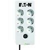 Eaton Multipresa / parafulmine - Eaton Protection Box 6 DIN - PB6D - 6 spine Schuko - Bianco e nero