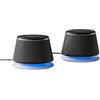 Amazon Basics Altoparlanti stereo 2.0 per PC fisso o portatile, ingresso AUX da 3,5 mm, alimentazione USB, 1 paio, nero