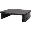 Amazon Basics Supporto Rialzato per Monitor Regolabile in Altezza con Organizer, Design Impilabile a 3 Livelli, Plastica ABS Resistente, Supporta fino a 10,0kg, per Monitor e Laptop, Nero