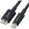 Amazon Basics Cavo USB-C a Micro USB 3.1 Gen2 per Personal compute, 0.9 m, colore nero