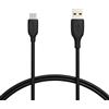 Amazon Basics Cavo di ricarica rapida da USB-C a USB-A 2.0, velocità 480 Mbps, certificato USB-IF, per Apple iPhone 16/15, iPad, Samsung Galaxy, tablet, laptop, 0.9 m, nero