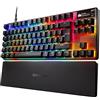 SteelSeries Apex Pro TKL Gen 3 Tastiera Meccanica Gaming - HyperMagnetic OmniPoint 3.0 switch - Attuazione regolabile - Innesco rapido - Tocco rapido/SOCD - OLED - RGB - USB-C - UK QWERTY