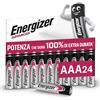 Energizer Advanced - Pile AAA (Confezione da 24) - Batterie Alcaline 1,5 V - Potenza Che Dura 100% Di Extra Durata - Made in EU - 0% imballaggio privo di plastica [Esclusiva Amazon]