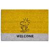 Excelsa Peanuts Zerbino Ingresso Woodstock, Fibra di Cocco, Giallo, 40 x 60 cm