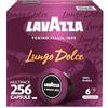 Lavazza A Modo Mio Lungo Dolce, 256 Capsule di Caffè, per un Espresso con Note Aromatiche di Frutta Secca e Fiori, 100% Arabica, Intensità 6/13, Tostatura Media, 16 Confezioni da 16 Capsule