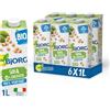 BJORG Bevanda di Soia Naturale 0% Zuccheri, Vegetale Biologica, Senza Glutine, Gusto Delicato, 6x1L
