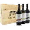 Villa Lanata - Barbera d'Asti DOCG Superiore, Langhe DOC Chardonnay, Piemonte docg Rosso in Cassetta Legno 3 x 750 ml