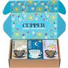 CUPPER Cofanetto Mix di Camomille Biologiche, Camomilla e Pesca, Snore&Peace e Camomilla Classica, Assortimento di Tisane con Filtri 100% Biodegradabili, Confezione da 60 bustine