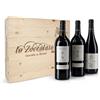 Lo Zoccolaio Cassetta Legno - Vino Rosso - Barbera D'Alba+Langhe Rosso+Barolo 3 Bottiglie x 750ml