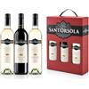 Sant'Orsola Casa Sant'Orsola - Tris di Vino Bianco e Rosso Confezione Regalo, Cataratto Pinot Grigio IGT, Grillo Terre Siciliane DOC, Nero d'Avola DOC, 3x750 ml