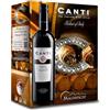 Canti Pimitivo I.G.T. Puglia, vino rosso, Gusto Pulito, Caldo, di grande struttura e armonioso al palato, confezione grande Bag in Box 3l (1 x 3 L)