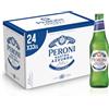 Peroni Nastro Azzurro, Cassa con 24 Bottiglie di Birra da 33 cl, Birra Premium Lager a Bassa Fermentazione, Gusto Secco e Rinfrescante, Gradazione Alcolica 5% Vol