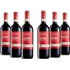 Leonardo Da Vinci Chianti DOCG, Vino Rosso dal Gusto Intenso e Profumo Fruttato, Gradazione Alcolica 13,5% Vol, Confezione con 6 Bottiglie da 750 ml