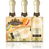 Sant'Orsola - Mini Bottiglie di Vino Cuvèe Creme Dolce, da Uva Bianca Italiana, Gusto Fresco con Note Dolci e Aromatiche, 3x200 ml