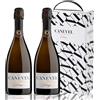 CANEVEL |Paquete exclusivo "SETÀGE" | BRUT & EXTRA DRY |Valdobbiadene Prosecco Superiore DOCG | 2 botellas