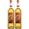 Bottega Grappa Barricata Aldo Bottega Tripla Distillata a Vapore 43% - 1000ml (Confezione da 2)