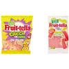 Fruittella Onde Frizz e Ciucci Frizz, Confezione da 4 Buste, Gusto Frizzante, con Succo di Frutta, Vegan, Senza Glutine, Feste e Compleanni Bambini