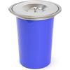 Emuca - Pattumiera da Incasso con Coperchio per Piano Cucina, Contenitore Estraibile Cucina 7L, Acciaio Inox.