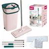 York Set Mocio Piatto Rotante con Secchio 2 Camere