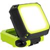 Luceco Lampada da Lavoro LED Magnetica Compatta con Prese USB, 2 Modalità di Illuminazione, Maniglia e Gancio per il Trasporto, Resistente alle Intemperie, IP54, 7,5W, 750lm, 6500K, LWR7G65