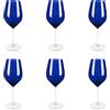 Excelsa Cobalto Set 6 Calici Vino, Vetro, Blu
