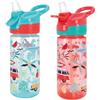 Nuby Super Quench Borraccia Flusso Libero, 2 Pz, 540ml, 18+ Mesi, Tropicale