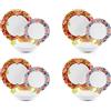 Excelsa Oriental Spring Servizio Piatti 12 Pezzi, Porcellana, Set 4 Persone, Multicolore
