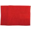 MSV - Tappetino da bagno in microfibra di ciniglia - Pelo lungo, antiscivolo - Comodo anello per appenderlo - Comfort e igiene ottimizzati - Rosso - Singolo - 50x80 cm