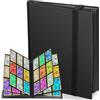 Zivacate Raccoglitore Carte da Gioco, 24 Fogli 432 Tasche Album Carte Collezionabili con Apertura Laterale, Binder Carte Doppio Lato per TCG, MTG, Sports Cards - Nero
